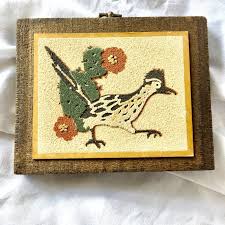 Roadrunner Sand Art Picture Vintage New Mexico Souvenir Etsy Sand Art Art Pictures Sand Painting