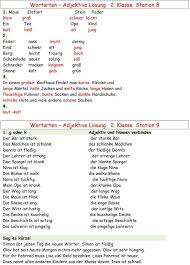 Ubungsblatt Zu Wortarten In 2020 Wortarten Adjektive Wort