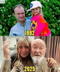Phil Collins và con gái, diễn viên Lily Collins🌟🥰