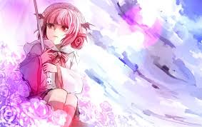 1920x1080 download pink desktop wallpaper, hd. Anime Girl Art Umbrella Flowers Pink Wallpaper Colorful Wallpaper Better