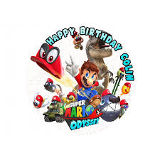 Super mario odyssey is finally here, which means that pretty much every nintendo switch owner is busy exploring its incredible worlds, collecting power moons and unearthing all of the game's many secrets. Super Mario Odyssey Edible Cake Topper