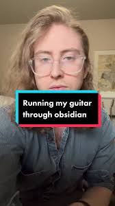 Running My Guitar Through Obsidian Crystal