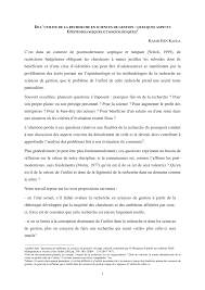 Mais des chercheurs qui trouvent, onen cherche.une citation de charles de gaulle. Pdf De L Utilite De La Recherche En Sciences De Gestion Quelques Aspects Epistemologiques Et Sociologiques 1