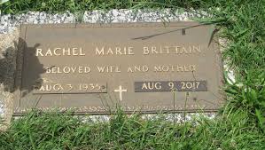 Rachel Marie Sprinkle Brittain (1935-2017)