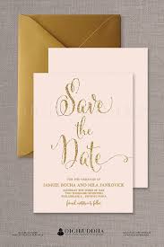 Blush Pink Gold Save The Date Cards Gold Glitter Modern Boho Etsy Glitter Wedding Invitations Gold Save The Dates Wedding Invitations Boho