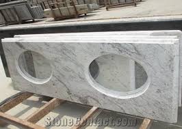 These are widely appreciated for their superior quality. Indian Popular Cheap Granite White Galaxy Bathroom Countertops Custom Vanity Tops With Sinks Holes Taps Holes Natural Stone Bath Tops In Bullnose Edge From China Stonecontact Com