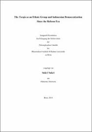 Although significant progress has been made in the research of pdk inhibitors with biological activity, design and development of compounds with novel skeleton for therapeutic use are still focus of attention. The Toraja As An Ethnic Group And Indonesian Democratization Since The Reform Era