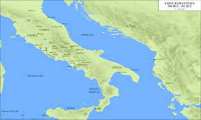 Citta metropolitana di roma capitale. Map Early Roman Italy Oxford Classical Dictionary