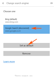 Also, if you want to customize the url for respective search engines, you can do that from the manage search engine option below. How To Change Default Search Engine From Bing To Google In Edge