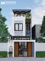THIẾT KẾ NHÀ PHỐ 3 TẦNG HIỆN ĐẠI, ĐẦY ĐỦ CÔNG NĂNG - Kiến trúc Không Gian  Xanh