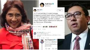 Fadli zon yang lahir di jakarta pada tanggal 1 juni 1971 namun dibesarkan di desa cisarua, bogor, merupakan putera pertama dari tiga bersaudara pasangan zon harjo meski selalu muncul dengan pendapat yang mengundang pro dan kontra, fadli zon sudah menerbitkan beberapa karya tulis. Balasan Menohok Menteri Susi Atas Kicauan Fadli Zon Soal Penenggelaman Kapal Tribunnews Com Mobile