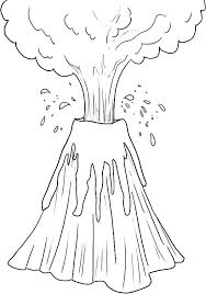 Printable Volcano Coloring Pages Enjoy Coloring Kinderfarben Malvorlage Dinosaurier Dinosaurier Illustration