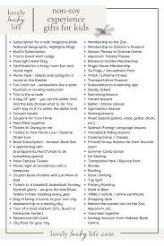 Experience gifts are the fun, smart alternative to traditional presents. 65 Non Toy Experience Gift Ideas For Kids Lovely Lucky Life