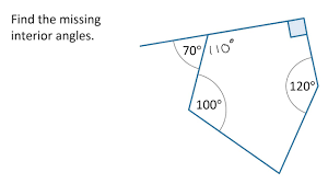 If the shape is not regular then you can't assume all of the angles are congruent. Year 8 Finding Missing Angles In A Polygon Youtube
