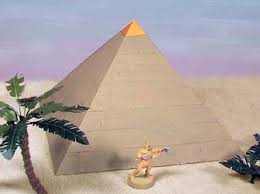 Take a cue from the ancient egyptians when you make a cardboard and sand pyramid and build a model of the great pyramid of giza. Egyptian Pyramid Building Instructions Hirst Arts