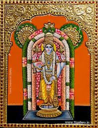 guruvayurappan tanjore painting in 2020 tanjore painting kerala mural painting madhubani art guruvayurappan tanjore painting in 2020