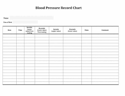 Blood Pressure Chart Template Excel Cnbam