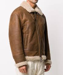 Rome Brown Shearling Leather Jacket Leatherwearjacket