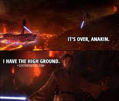30 Best Star Wars Revenge Of The Sith 2005 Quotes Scattered Quotes Star Wars Quotes Star Wars Star Wars Memes