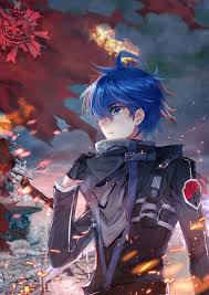 Anime Guy Blue Hair Eyes Prince Emblem Epic Artwork Art Anime Guys Shirtless Blue Hair Anime Boy Handsome Anime Guys
