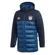 Adidas Fc Bayern Munchen Kapuzenjacke S Special Padded Jacket Dunkelblau Blau Fussball Shop