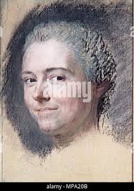 . Portrait of French actress Marie Anne Botot Dangeville (1714-1796) . 18th  century. 860 Marie Anne Botot Dangeville by Maurice Quentin de La Tour  Stock Photo