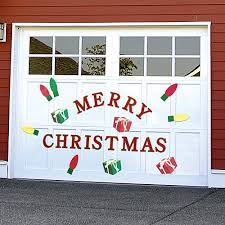 Christmas Garage Door Decals From Get Organized Garage Door Christmas Decorations Christmas Door Decorations Garage Doors