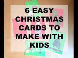 But there's so many fun ideas out there for kids to make their own homemade christmas cards that i just have to share more! 6 Easy To Make Christmas Cards Even With Kids Homemade Christmas Cards Youtube