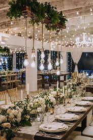 Rustic Elegant Fairytale Wedding Reception This Reception Is Beyond Beautiful With The Magical Lig Wedding Aisle Decorations Punta Cana Wedding Indoor Wedding