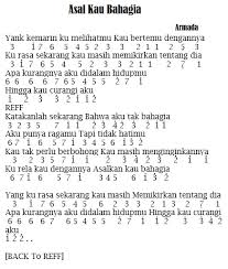 Gf#mbmemanamun apakah mungkin kau menjadi milikku. Not Lagu Asal Kau Bahagia Pianika Lagu Pop Armada Bikin Baper