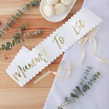Mummy To Be Baby Shower Party Sash Baby Shower Sash Baby Shower Accessories Baby Shower Party Decorations