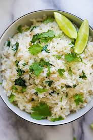 Cilantro lime rice (chipotle style) by dk on nov 2, 2009. Cilantro Lime Rice Chipotle Copycat Recipe Rasa Malaysia