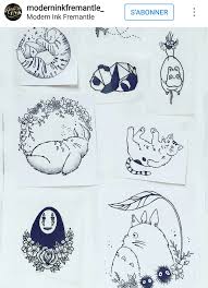 Pin By Greta On Flash Design Ghibli Tattoo Studio Ghibli Tattoo Studio Ghibli Art