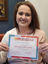 Desiree excels at keeping our residents and families happy. For that  reason, she is our latest employee of the month. Congratulations!