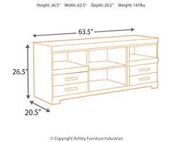 Here are some suggested minimum widths for television stands based on the size of the set: Harlinton 63 Tv Stand Ashley Furniture Homestore