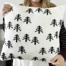 These 23 free knitting patterns will encourage you to use your newly acquired skills and venture into making items for your home or to wear in addition to additional scarf ideas. The Pine Forest Pillow Free Knit Pattern Meghan Makes Do