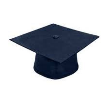 Matte Navy Blue Bachelor Cap Graduation Cap Academic Regalia Graduation Cap And Gown