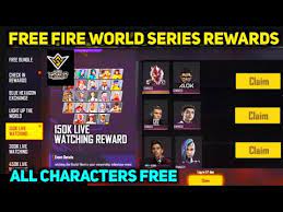 For the ffcs finals, the game publisher will not release a redeem code as in the past. Free Fire World Series Rewards All Characters Free Event Kab Aaega All Characters Free Event Ff Youtube