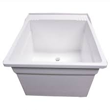 l7 molded stone laundry tub with