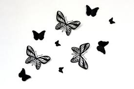 Black And White Wall Art Butterfly Wall Painting Pop Up Black Butterflies Butterfly Wall Art Paper By Mydreamdecors 14 50 Butterfly Wall Decor 3d Butterfly Wall Art Butterfly Wall Art