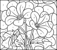 Hard Colors By Numbers Printable Campanula Printable Color By Number Page Hard Coloring Pages Flower Coloring Pages Free Coloring Pages