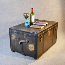 The center of attraction in a typical living. Vintage Coffee Table Shipping Trunk Travel Case Steamer Luggage J Burton London 191730 Sellingantiques Co Uk