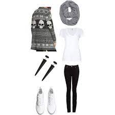 Skull Winter Scene Outfits Indie Winter Outfits Winter Outfits