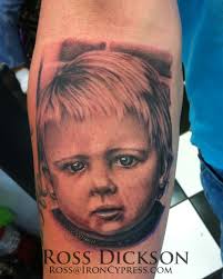 The vibrant colors of this design would make a great splash on either your hand or foot. 32 Baby Portrait Tattoo Images Pictures And Design Ideas