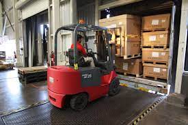 Hd Wallpaper Man Riding On Red And Gray Forklift Warehouse Machine Worker Wallpaper Flare