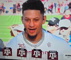 Patrick Mahomes picks Texas A&M to beat #Mizzou today in Columbia.