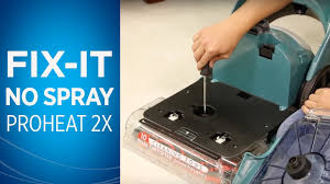 Bissell Proheat Troubleshoot Manual What To Do If My Proheat 2x Deep Cleaner Has No Spray Bissell Youtube