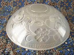 These clips are normally thin i am trying to remove the frosted glass cover from a cheap builder's model ceiling fan. Ceiling Light Cover White Frosted Glass 1950s Ceiling Light Covers Ceiling Lights Light Covers