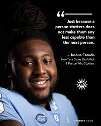 An amazing message for our stuttering community during National Stuttering  Awareness Week! We're thrilled to share this video from NSA ambassador,  Joshua Ezeudu, a person who stutters (PWS) and this year's third-round