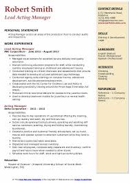 Write a resume for acting jobs that breaks a leg and gets gigs, with tips this beginner actor resume objective shows the way: Acting Manager Resume Samples Qwikresume